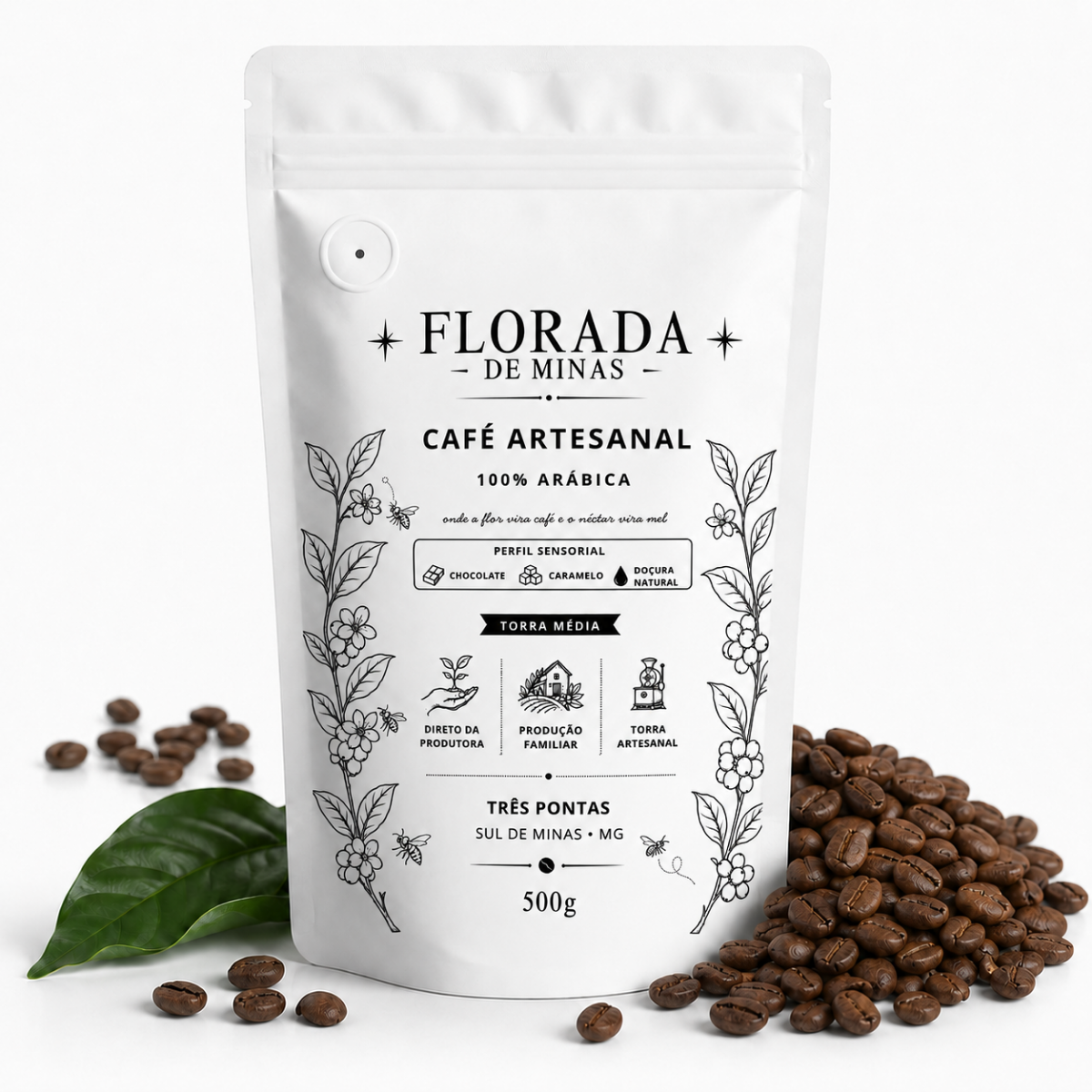 Café Especial Torrado em Grãos ou Moído - 100% Arábica | Arara, Catuaí Vermelho e Mundo Novo